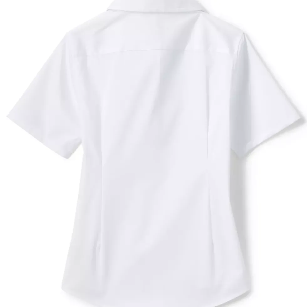 Girls No Gape Short Sleeve Stretch Shirt