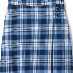 Girls Plaid A-line Skirt Below the Knee