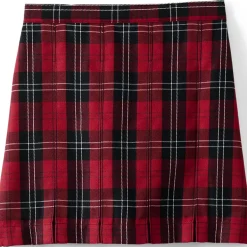 Girls Plaid Box Pleat Skirt Top of the Knee