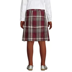 Girls Plaid Box Pleat Skirt Top of the Knee