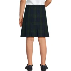Girls Plaid Box Pleat Skirt Top of the Knee