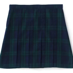 Girls Plaid Box Pleat Skirt Top of the Knee