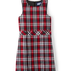 Girls Plaid Jumper Top of Knee