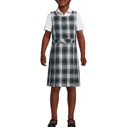 Girls Plaid Jumper Top of Knee