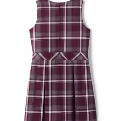 Girls Plaid Jumper Top of Knee
