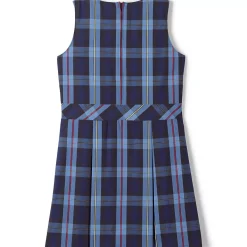 Girls Plaid Jumper Top of Knee