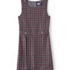 Girls Plaid Jumper Top of Knee
