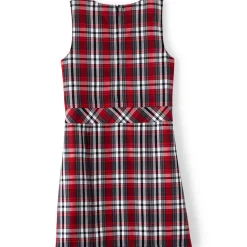 Girls Plaid Jumper Top of Knee