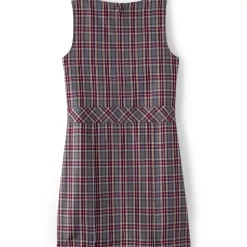 Girls Plaid Jumper Top of Knee