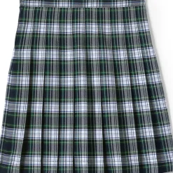 Girls Plaid Pleated Skirt Below the Knee