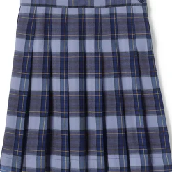 Girls Plaid Pleated Skirt Below the Knee