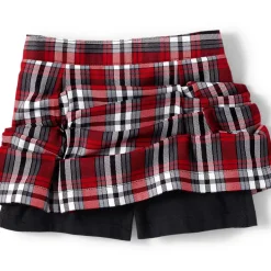 Girls Plaid Skort Top of Knee