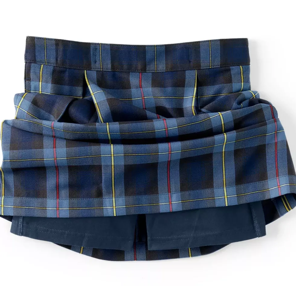 Girls Plaid Skort Top of Knee