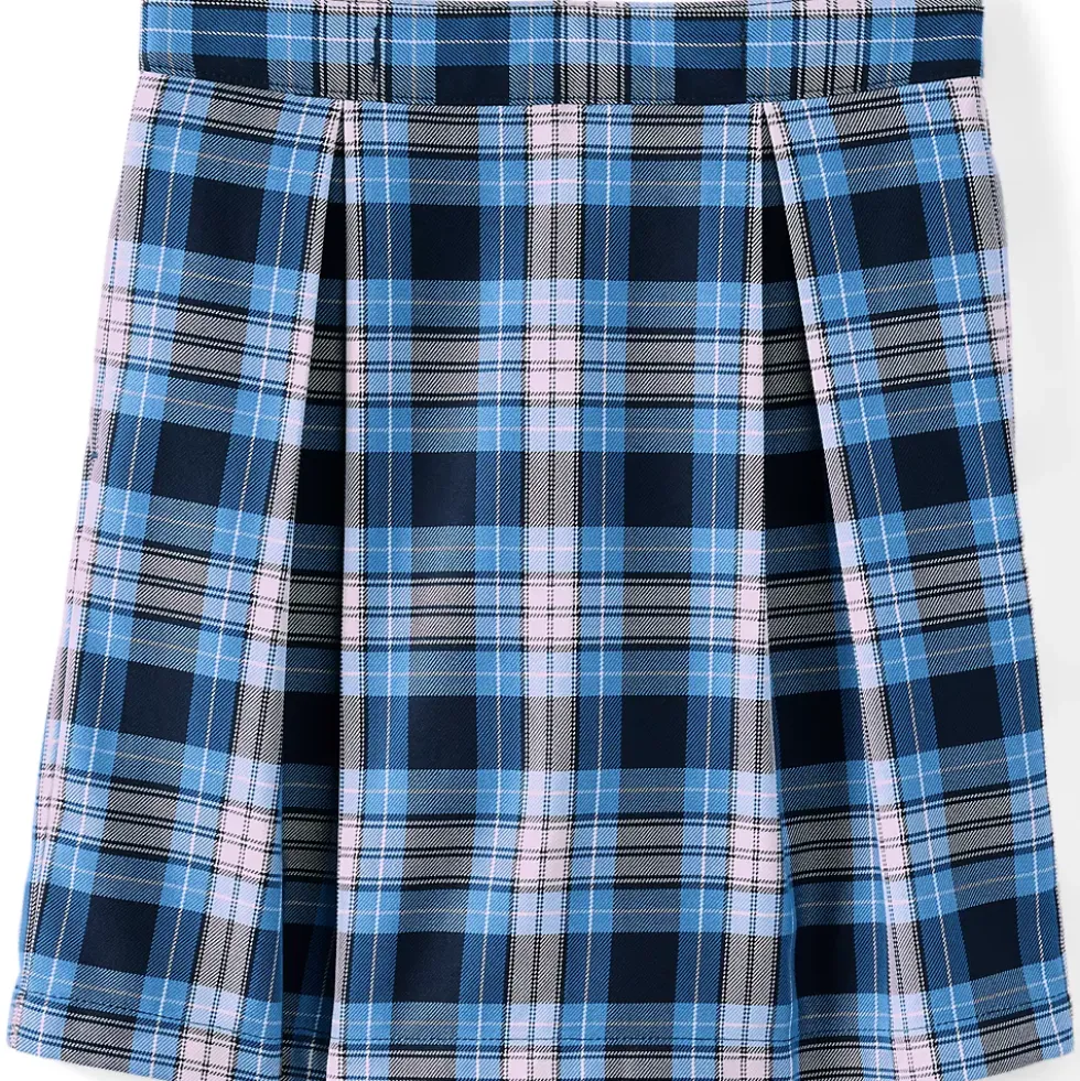 Girls Plaid Skort Top of Knee
