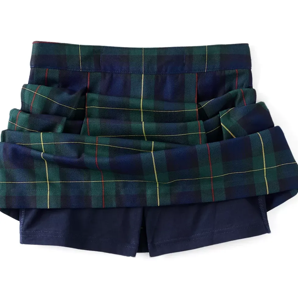 Girls Plaid Skort Top of Knee