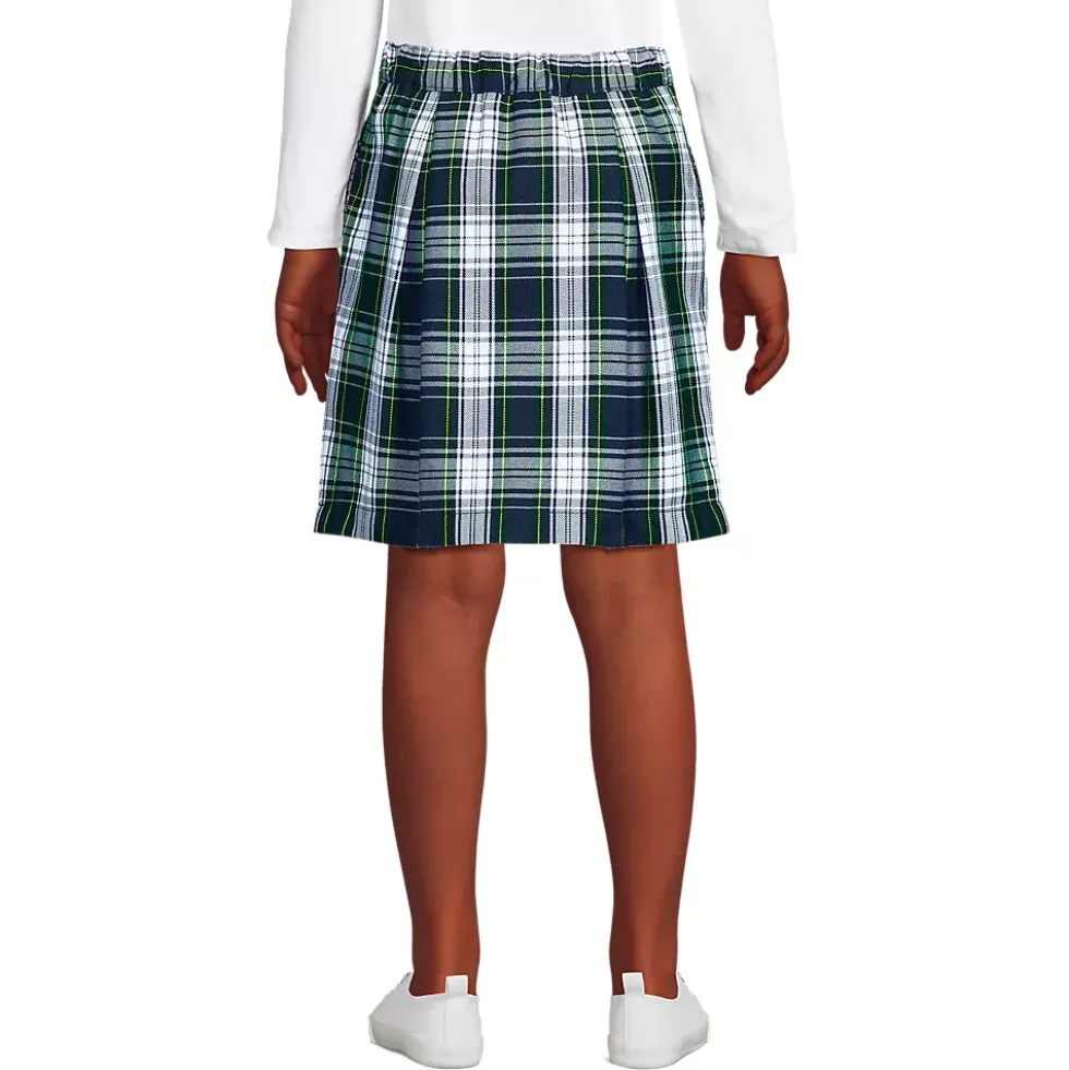 Girls Plaid Skort Top of Knee