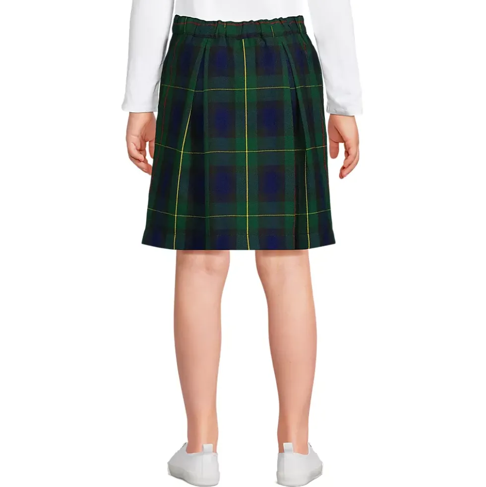 Girls Plaid Skort Top of Knee