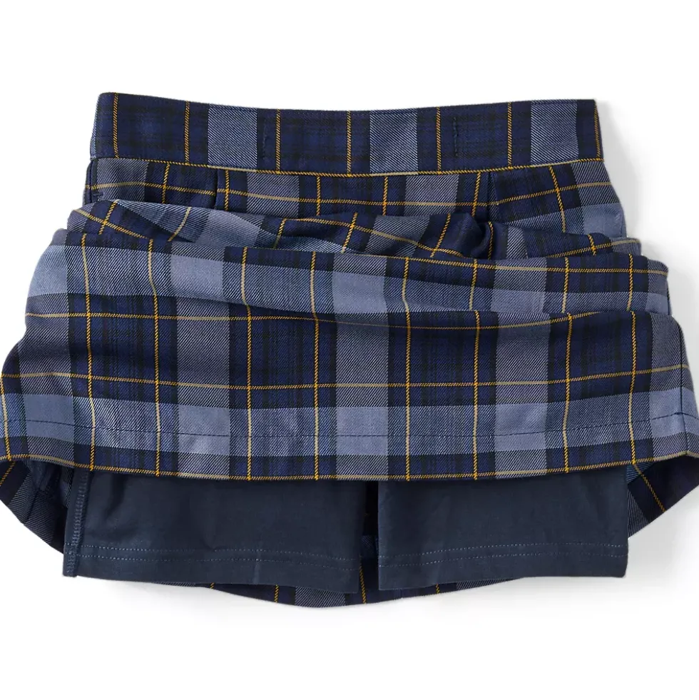 Girls Plaid Skort Top of Knee