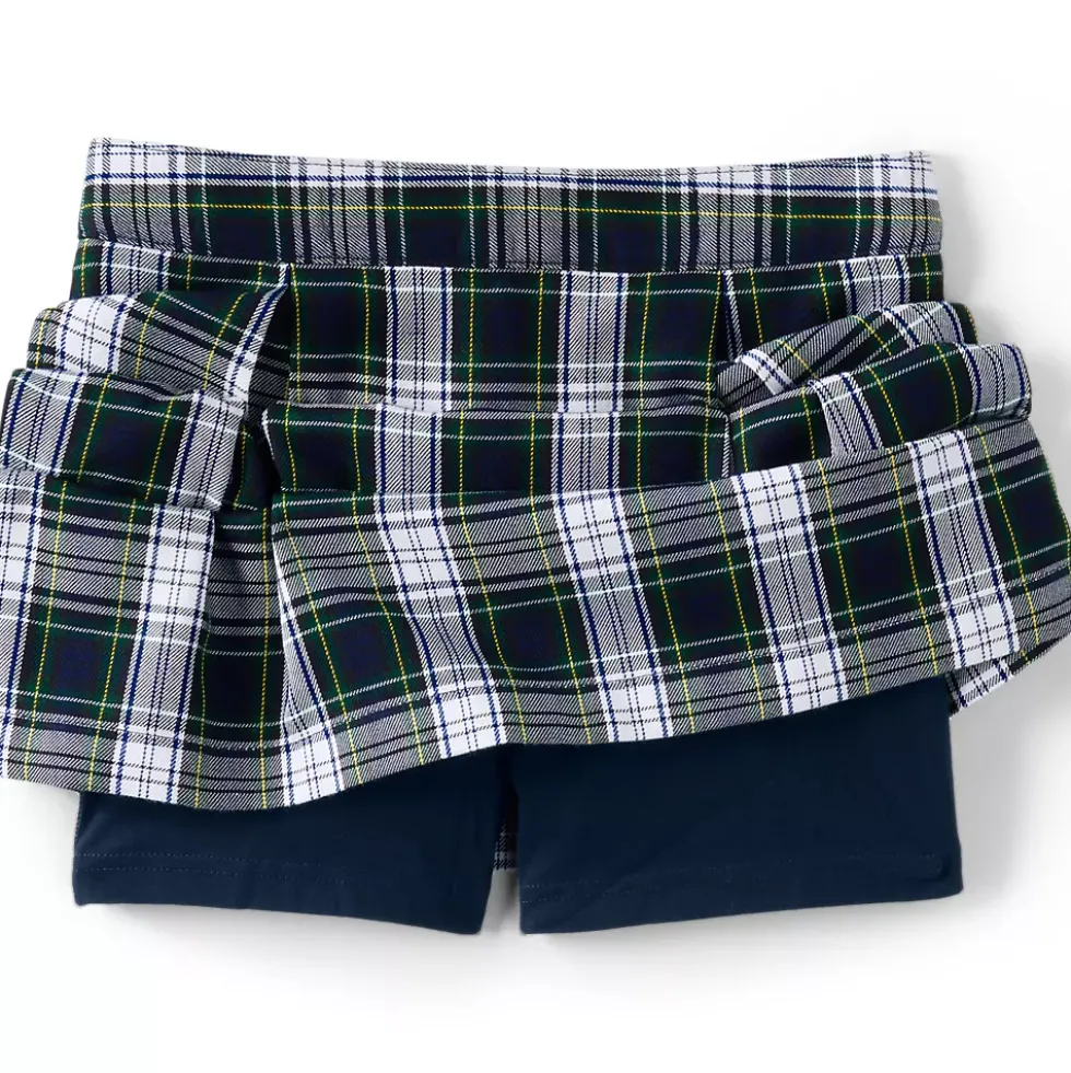 Girls Plaid Skort Top of Knee