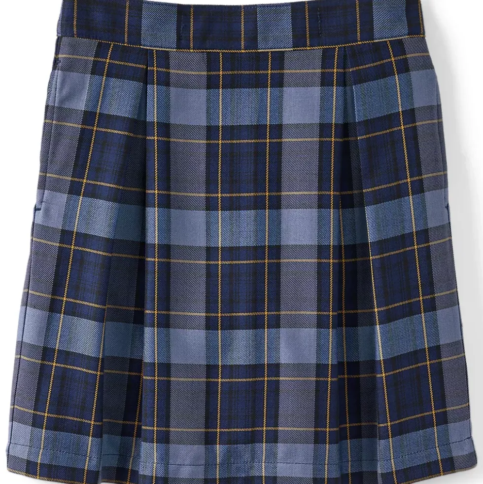 Girls Plaid Skort Top of Knee