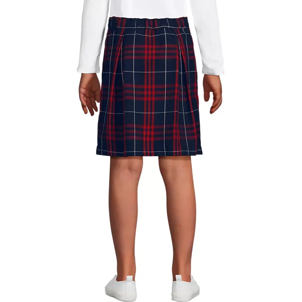 Girls Plaid Skort Top of Knee