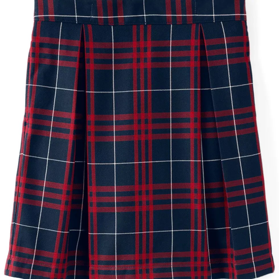 Girls Plaid Skort Top of Knee