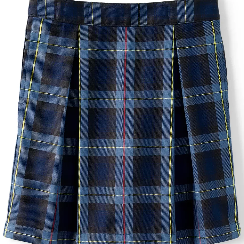 Girls Plaid Skort Top of Knee