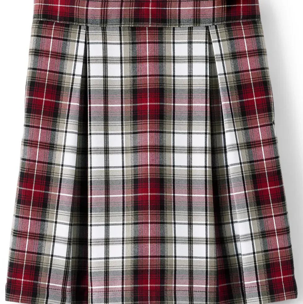 Girls Plaid Skort Top of Knee