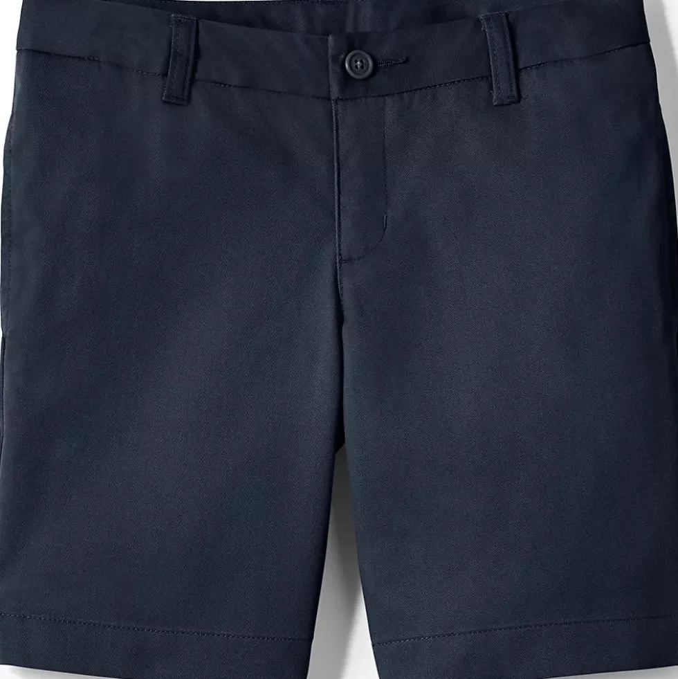 Girls Plain Front Blend Chino Shorts
