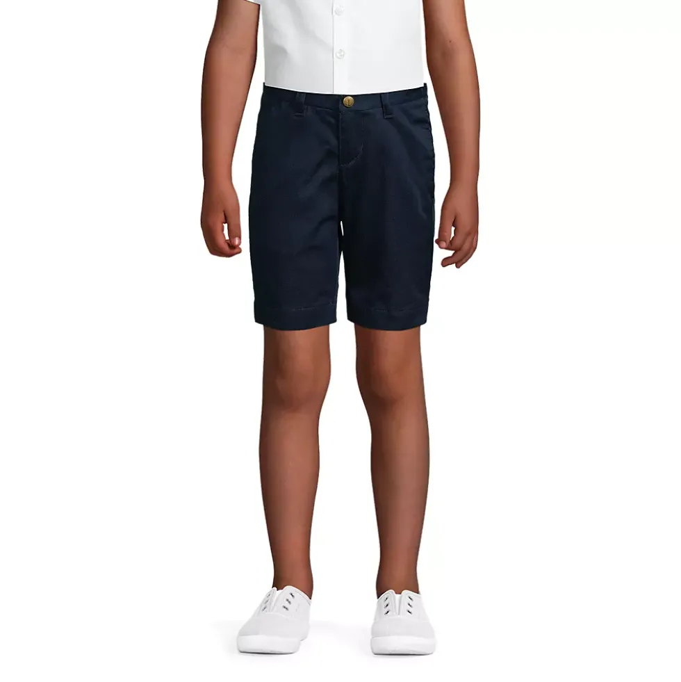 Girls Plain Front Blend Chino Shorts