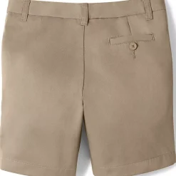 Girls Plain Front Blend Chino Shorts