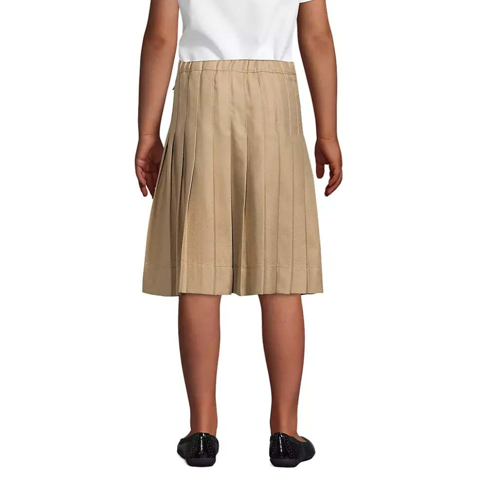 Girls Pleated Skirt Below the Knee