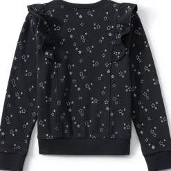 Girls Plus Long Sleeve Cozy Ruffle Sweatshirt Top