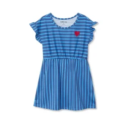 Girls Plus Short Sleeve Gathered Waist Tunic Top
