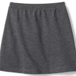 Girls Ponte Button Front Skort Above the Knee