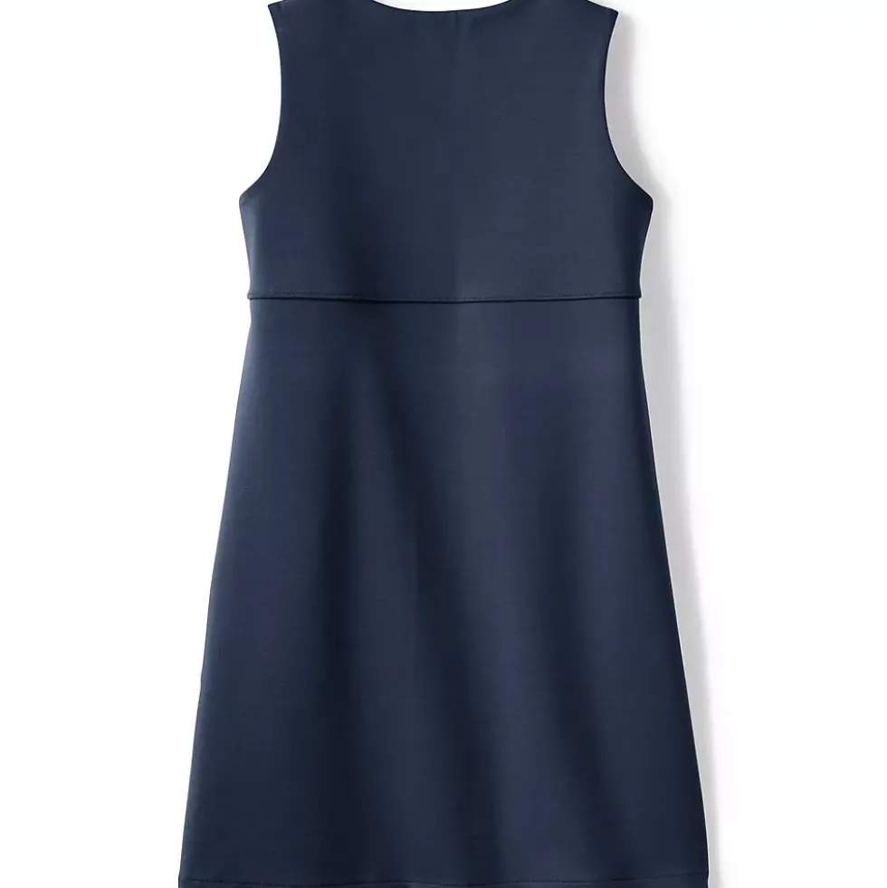 Girls Ponte Pleat Jumper Top of Knee