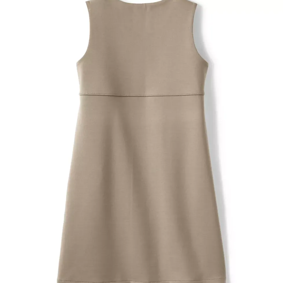 Girls Ponte Pleat Jumper Top of Knee