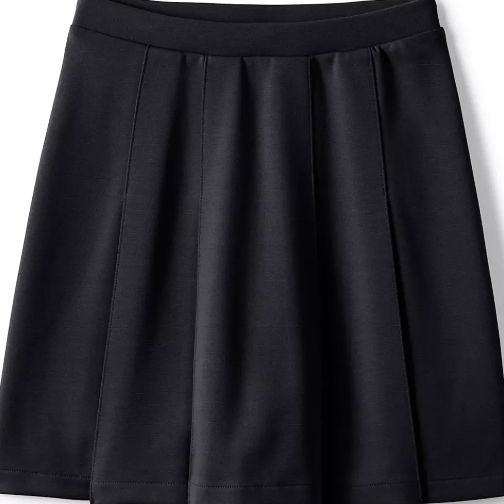 Girls Ponte Pleat Skirt Top of Knee