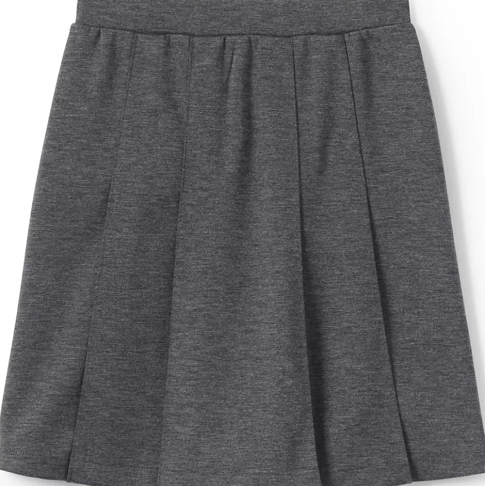 Girls Ponte Pleat Skirt Top of Knee