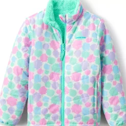 Girls Reversible Fleece Puffer Jacket
