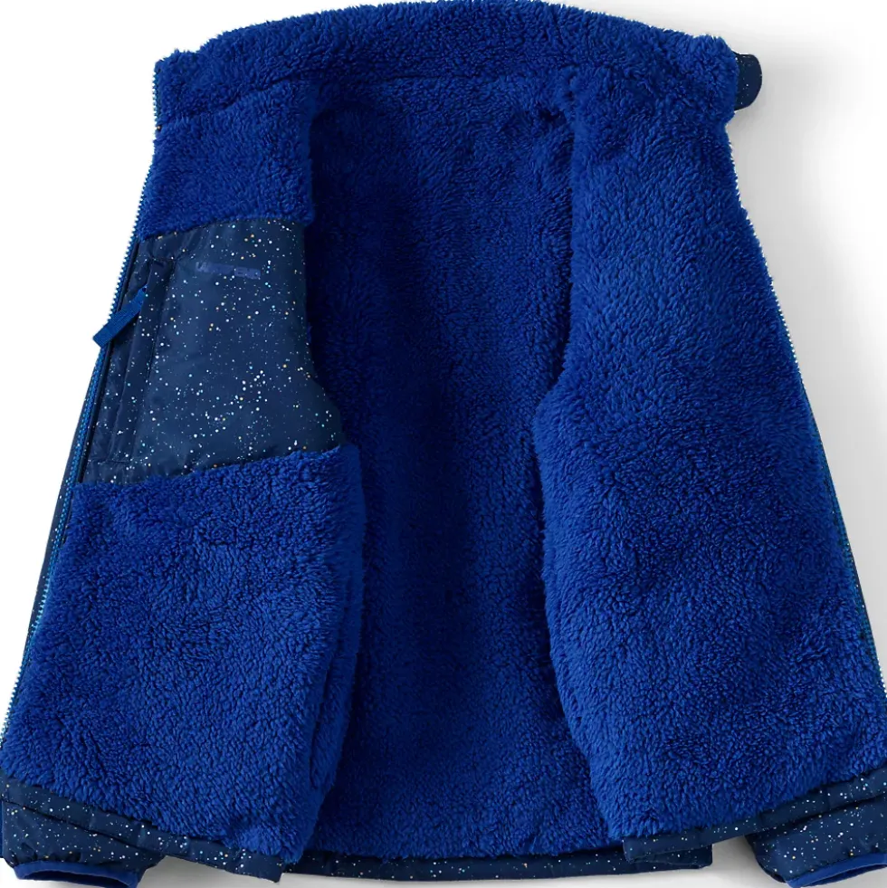 Girls Reversible Fleece Puffer Jacket