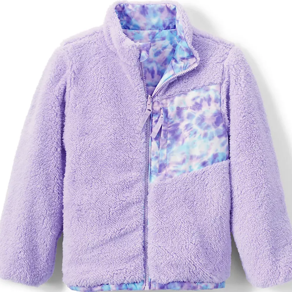 Girls Reversible Fleece Puffer Jacket