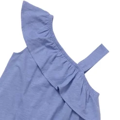 Girls Ruffle Asymmetrical Dress