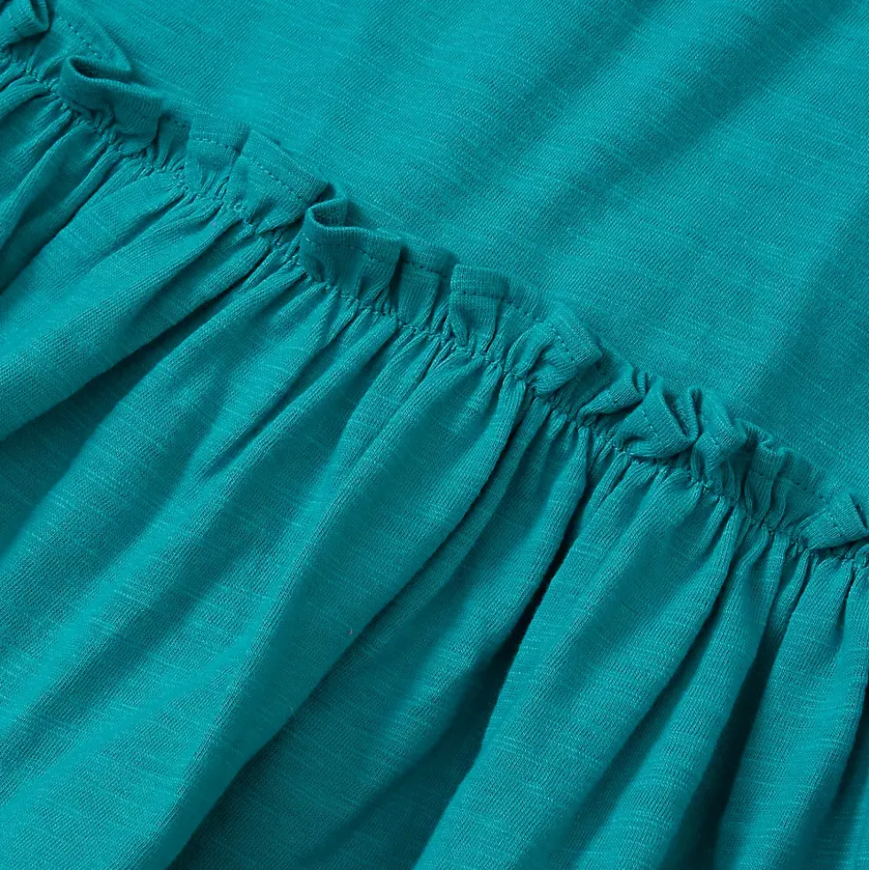 Girls Ruffle Asymmetrical Dress