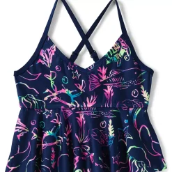 Girls Ruffle Tankini Swimsuit Top