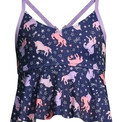 Girls Ruffle Tankini Swimsuit Top