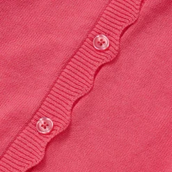 Girls Scalloped Hem Cardigan