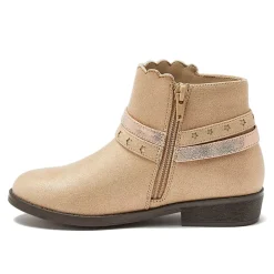 Girls Shimmer Zip Up Western Booties