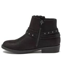 Girls Shimmer Zip Up Western Booties
