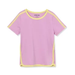 Girls Short Sleeve Active Curved Hem Tee
